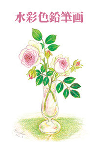 水彩色鉛筆画